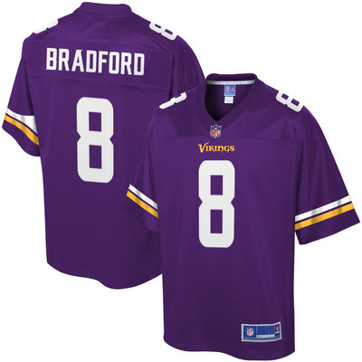 Nike NFL Minnessota Vikings #8 Bradford Purple Elite Jersey.jpeg