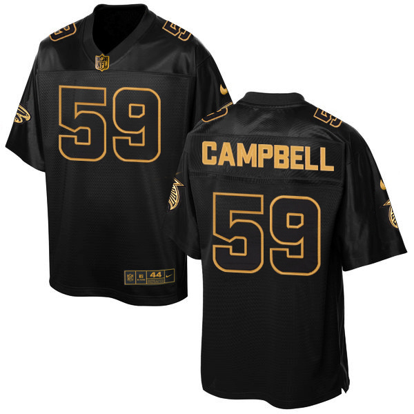 NFL Atlanta Falcons #59 Campbell Gold Black Elite Jersey