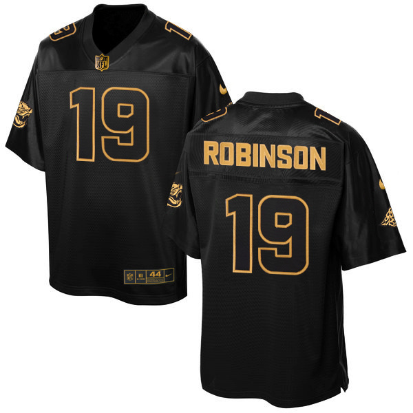 NFL Jacksonville Jaguars #19 Robinson Black Gold Elite Jersey