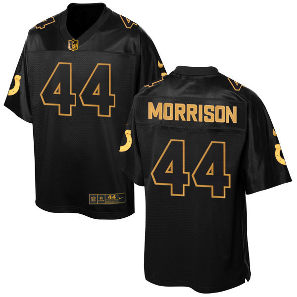 NFL Indianapolis Colts #44 Morrison Black Gold Elite Jersey