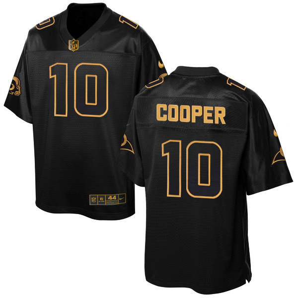 NFL Los Angeles Rams #10 Cooper Black Gold Elite Jersey