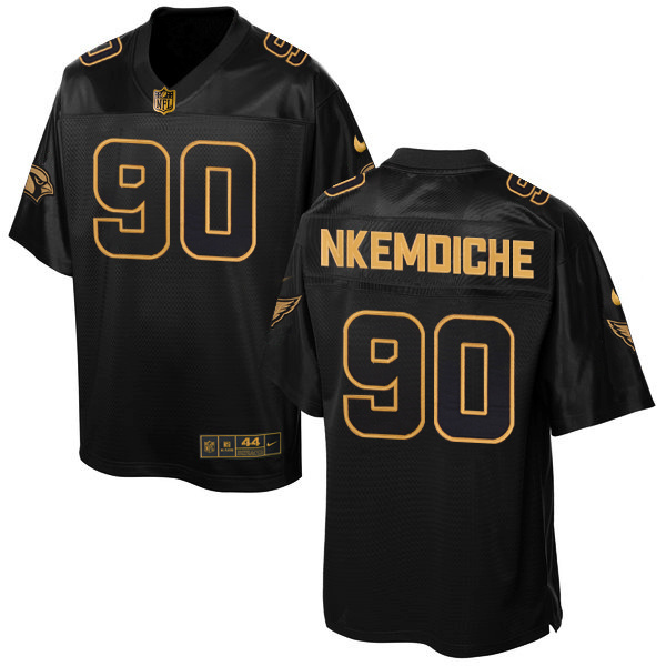 NFL Arizona Cardinals #90 Nkemdiche Black Gold Elite Jersey