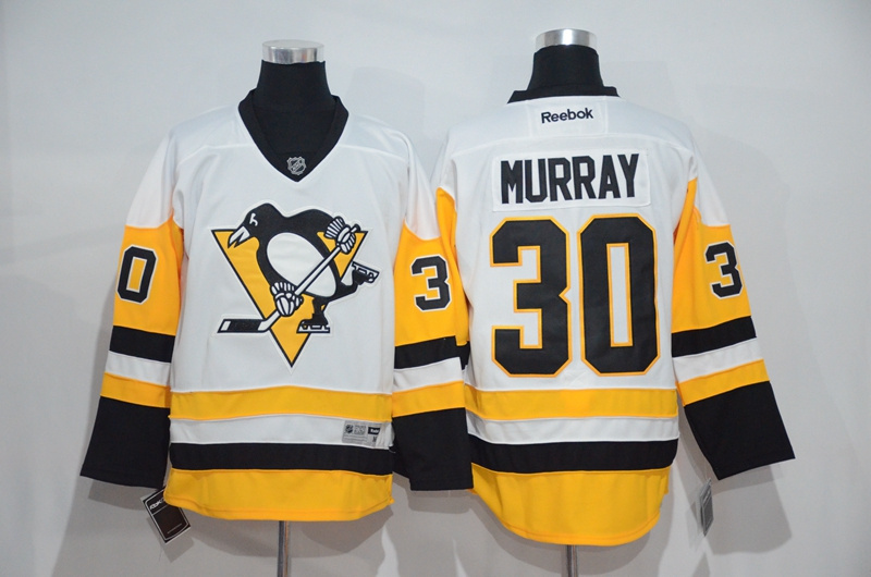 NHL Pittsburgh Penguins #30 Murray White Jersey