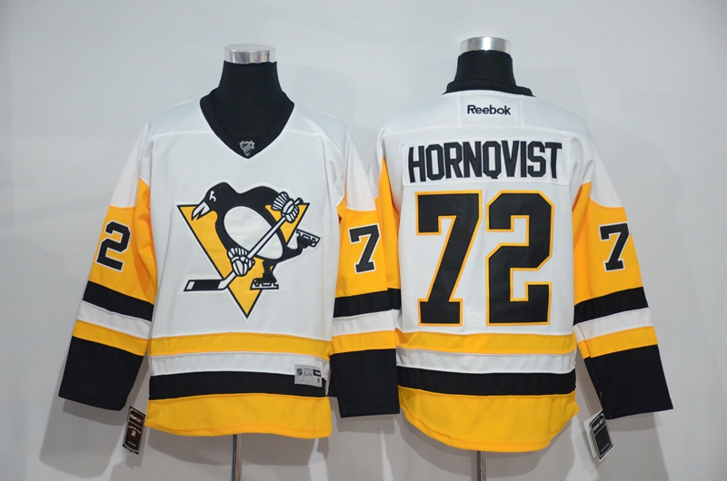 NHL Pittsburgh Penguins #72 Hornqvist White Jersey