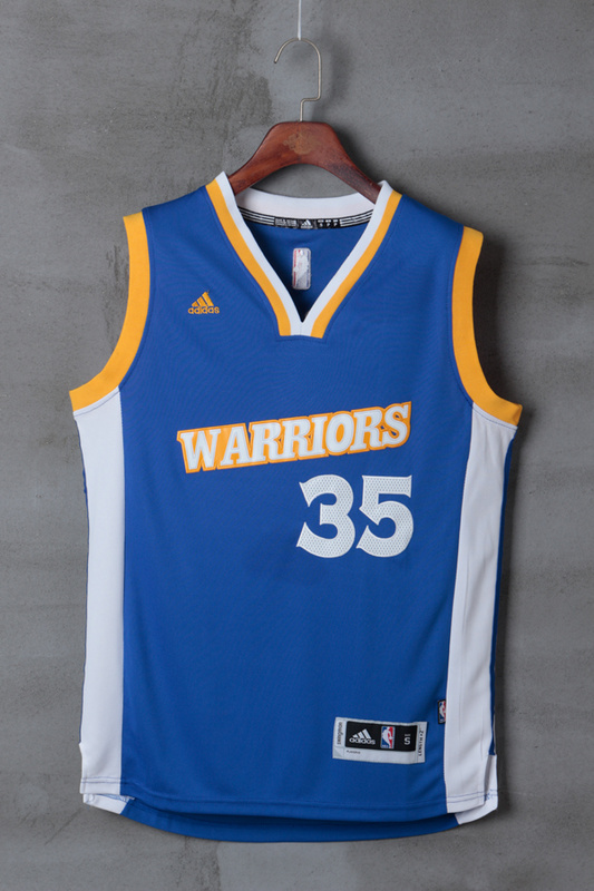 NBA Golden State Warriors #35 Durant Blue Jersey