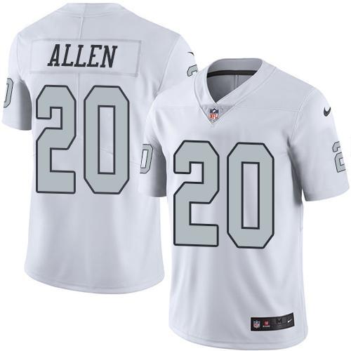 NFL Oakland Raiders #20 Allen White Color Rush Jersey