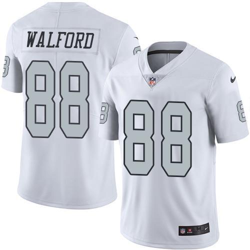 NFL Oakland Raiders #88 Walford White Color Rush Jersey