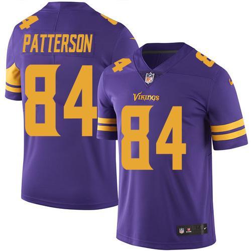 NFL Nike Minnesota Vikings #84 Patterson Purple Color Rush Jersey