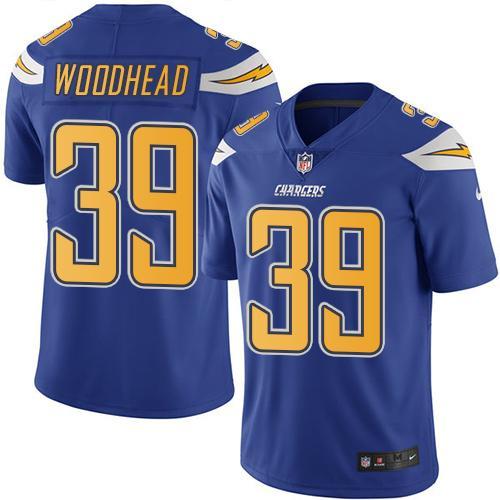 NFL San Diego Chargers #39 Woodhead Vapor Limited Jersey
