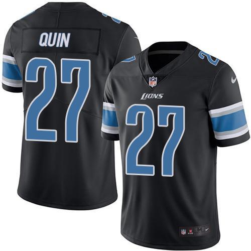 NFL Detriot Lions #27 Quin Black Color Rush Jersey