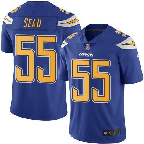 NFL San Diego Chargers #55 Seau Vapor Limited Jersey