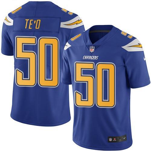 NFL San Diego Chargers #50 TEO Vapor Limited Jersey