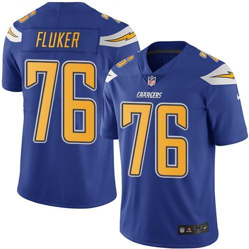 NFL San Diego Chargers #76 Fluker Vapor Limited Jersey
