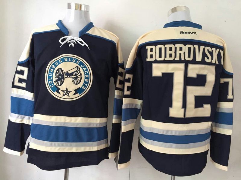 NHL Columbus Blue Jackets #72 Bobrovsy D.Blue Jersey