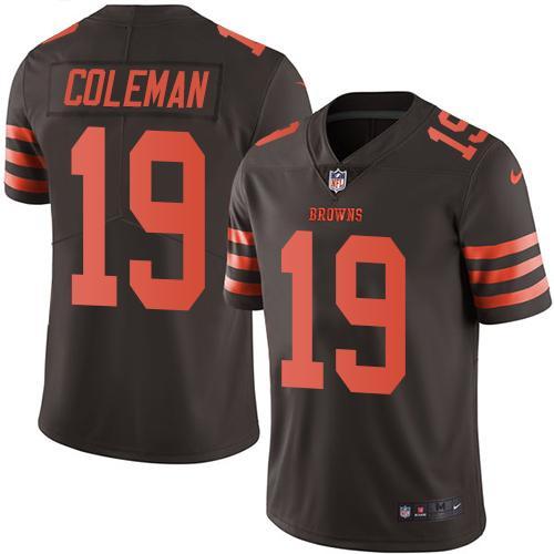 NFL Cleveland Browns #19 Coleman Vapor Limited Jersey 