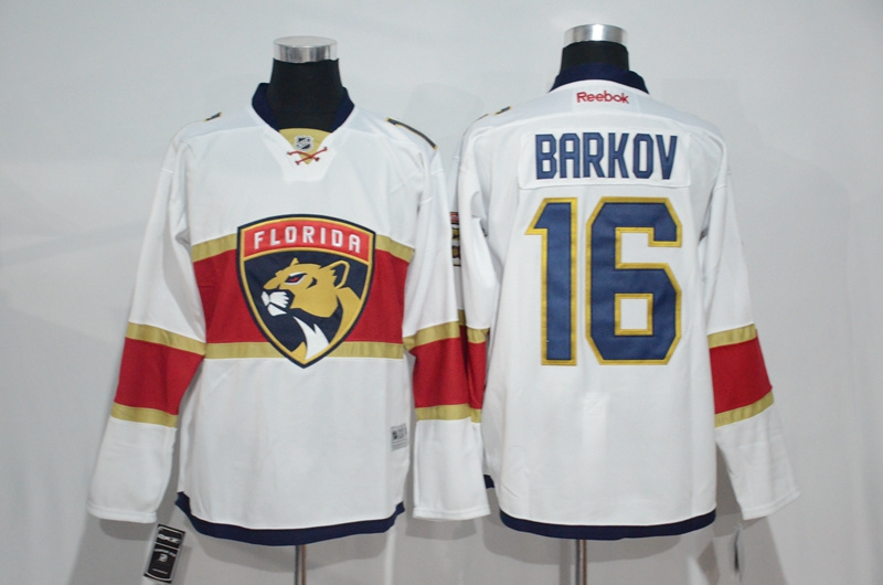 NHL Florida Panthers #16 Barkov White Jersey