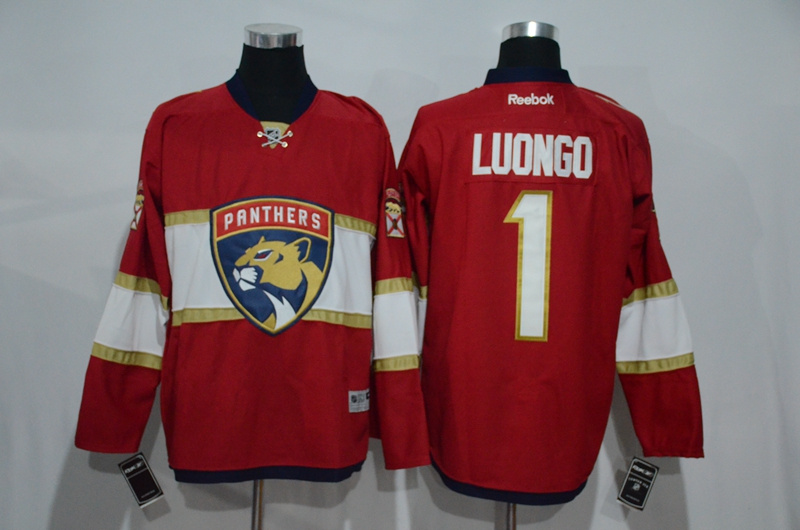 NHL Florida Panthers #1 Luongo Red Jersey