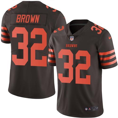 NFL Cleveland Browns #32 Brown Vapor Limited Jersey 