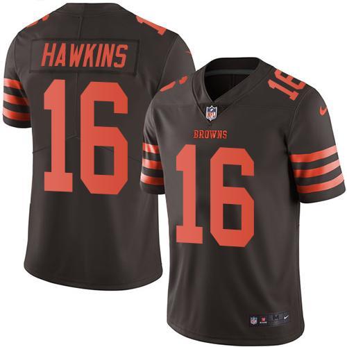 NFL Cleveland Browns #16 Hawkins Vapor Limited Jersey 