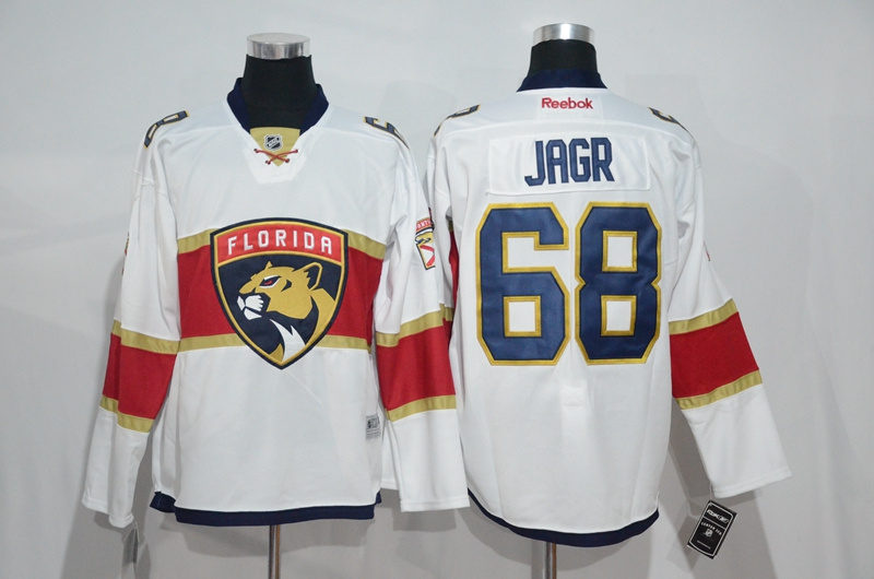 NHL Florida Panthers #68 Jagr White Jersey