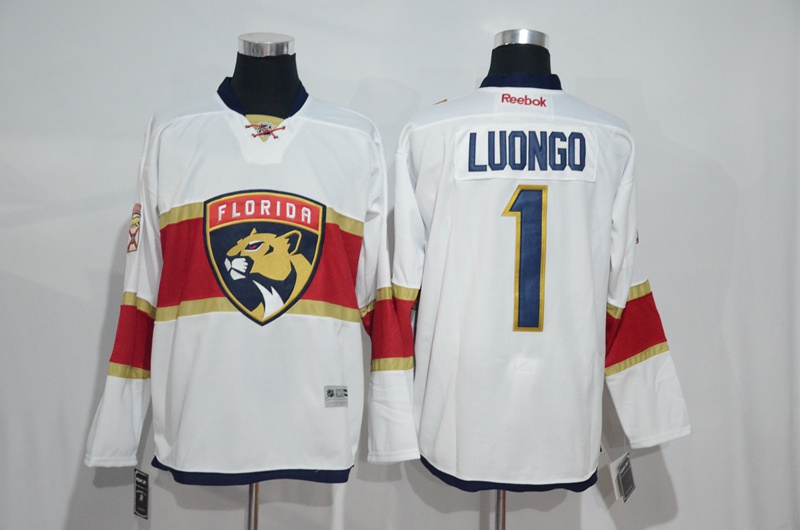 NHL Florida Panthers #1 Luongo White Jersey