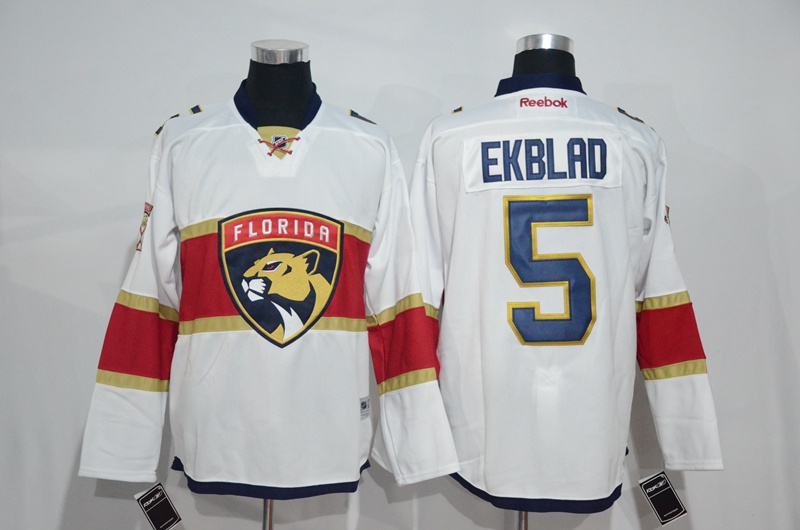 NHL Florida Panthers #5 Ekblad White Jersey
