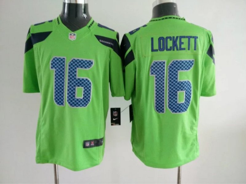 NFL Seattle Seahawks #16 Lockett L.Green Rush Jersey