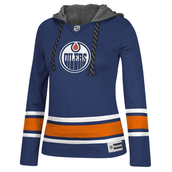 NHL Edmonton Oilers Blue Women Hoodie