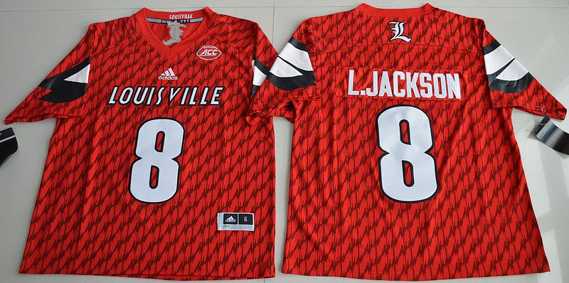 NCAA Louisville Cardinals #8 Lamar Johnson Limited Football Jersey 