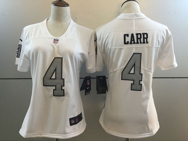 NFL Oakland Raiders #4 Carr Women Color Rush Jersey