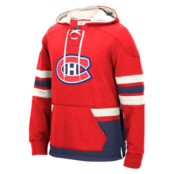 NHL Montreal Canadiens Red Custom Any Name Number Hoodie