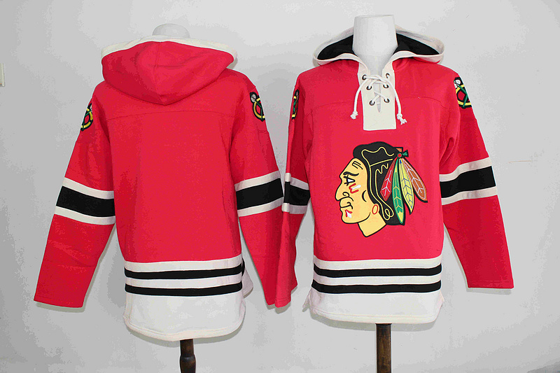 NHL Chicago Blackhawks Red Color Custom Any Name Number Hoodie