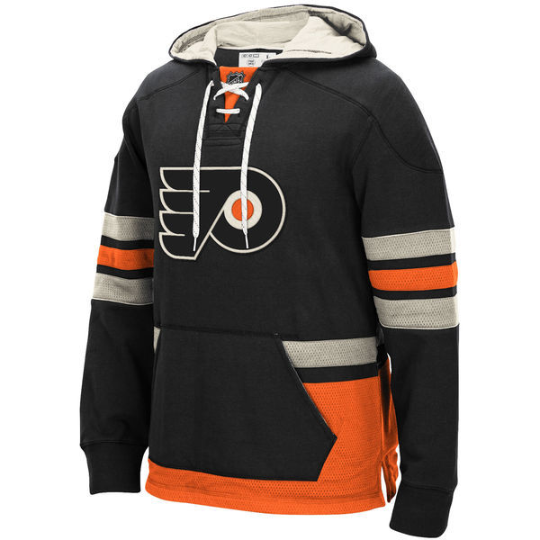 NHL Philadelphia Flyers Black Custom Any Name Number Hoodie