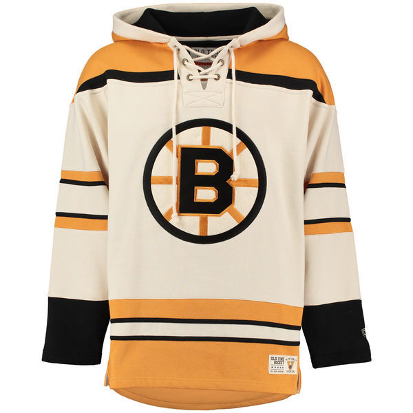 NHL Boston Bruins White Custom Any Name Number Hoodie