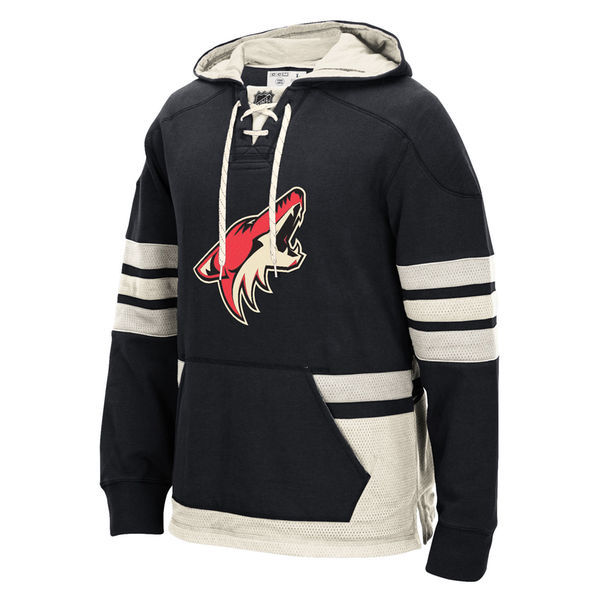 NHL Phoenix Coyotes Custom Any Name Number Black Hoodie
