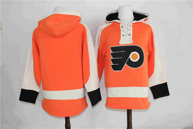 NHL Philadelphia Flyers Custom Orange Any Name Number Hoodie