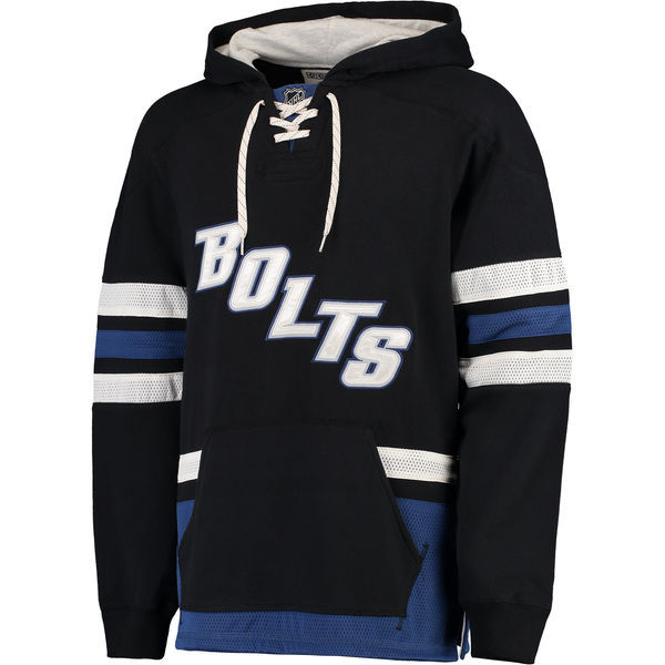 NHL Tampa Bay Lightning Black Custom Any Name Number Hoodie