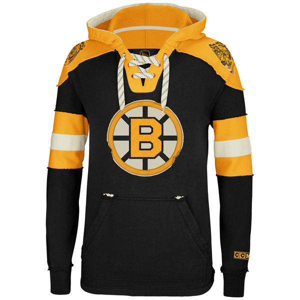 NHL Boston Bruins Custom Any Name Number Black Hoodie