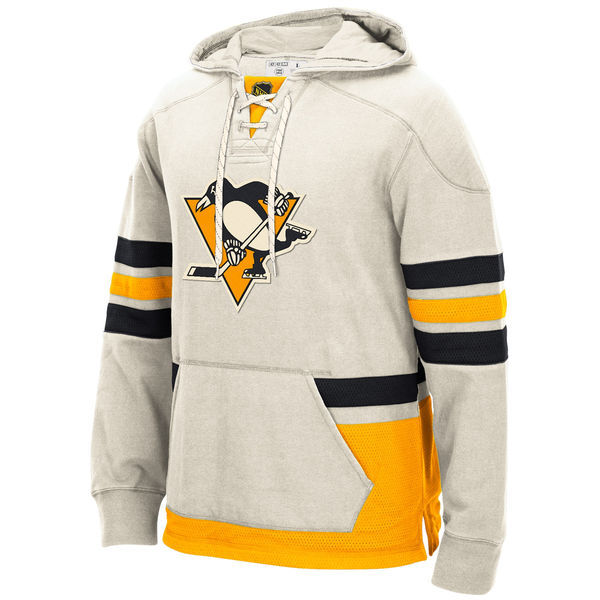 NHL Pittsburgh Penguins White Custom Any Name Number Hoodie