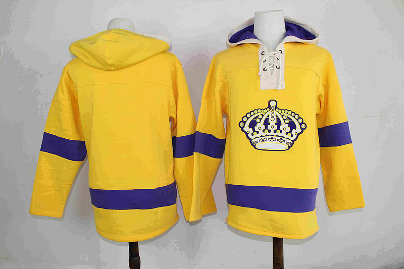 NHL Los Angeles Kings Yellow Custom Any Name Number Hoodie