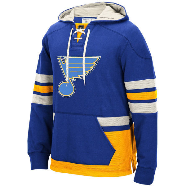 NHL St.Louis Blues Blue Custom Any Name Number Hoodie