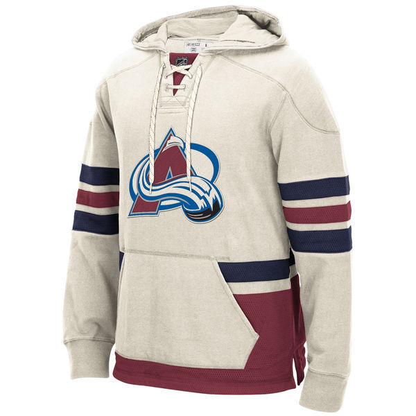 NHL Colorado Avalanche White Custom Any Name Number Hoodie