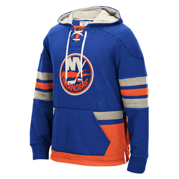 NHL New York Islanders Blue Custom Any Name Number Hoodie