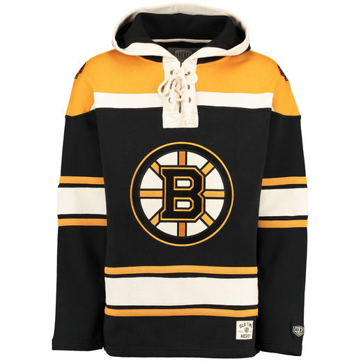 NHL Boston Bruins Black Custom Any Name Number Hoodie