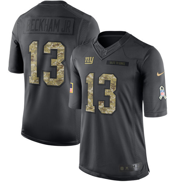 Nike New York Giants #13 Beckham JR Salute To Service Limited Jersey