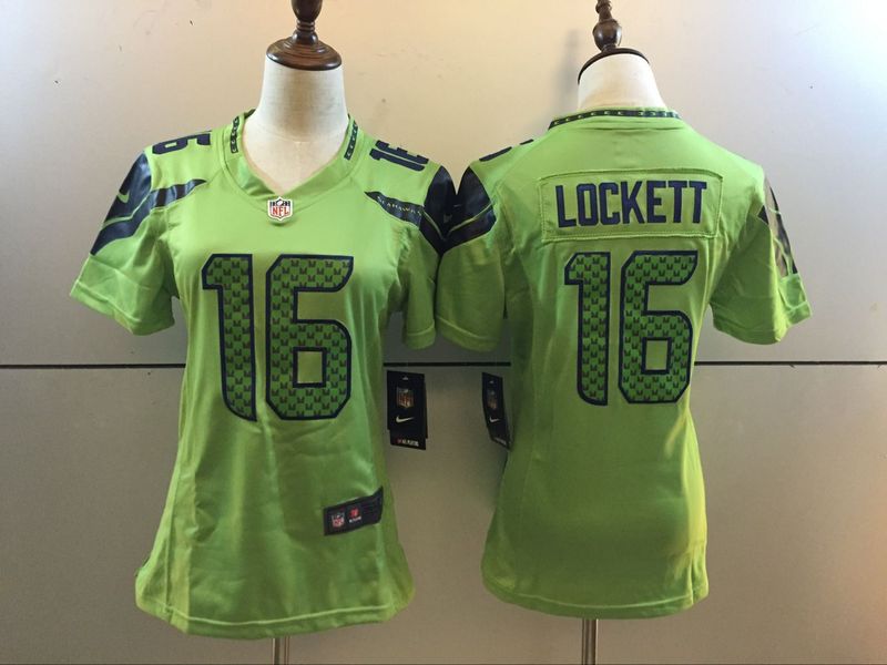 NFL Seattle Seahawks #16 Lockett Color Rush Women Jersey