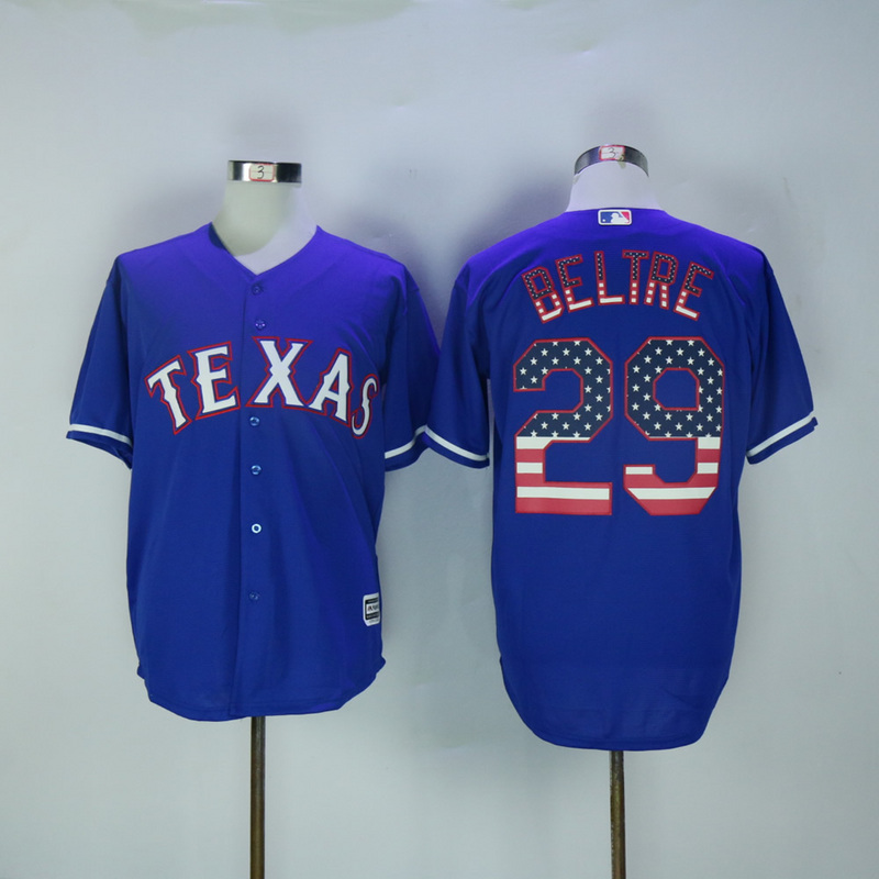 MLB Texas Rangers #29 Beltre Blue Jersey