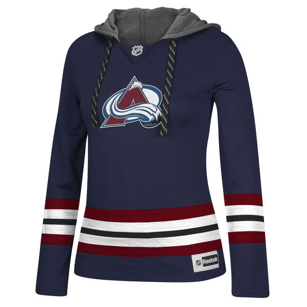 NHL Colorado Avalanche D.Blue Women Custom Any Name Number Hoodie