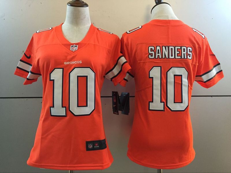 NFL Denver Broncos #10 Sanders Color Rush Women Jersey