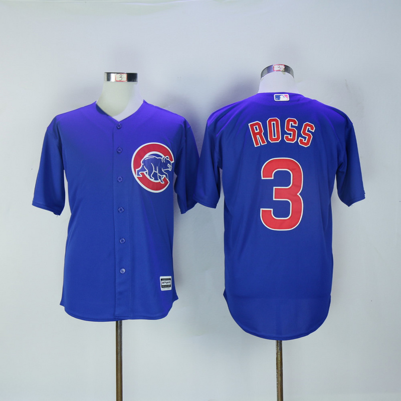 MLB Chicago Cubs #3 Ross Blue Jersey